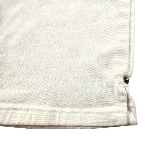 Route 66 Capri Jeans White Juniors Womans Stretch Size 11/12  JH1787 - Picture 3 of 8
